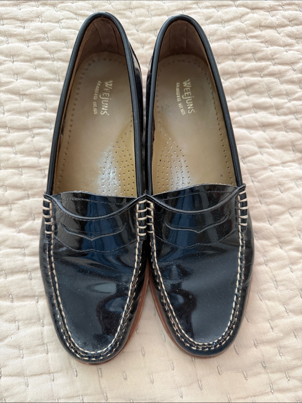G.H. Bass & Co. Black Patent Leather Loafers